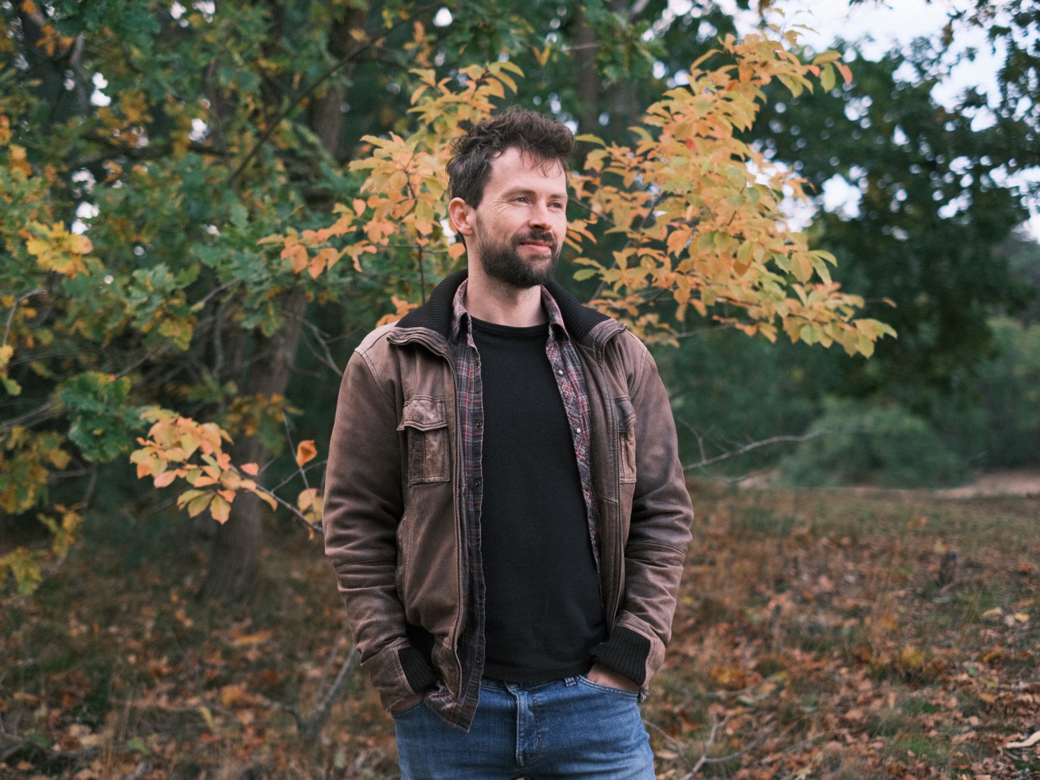 Gitarist Robert van den Heuvel portret foto