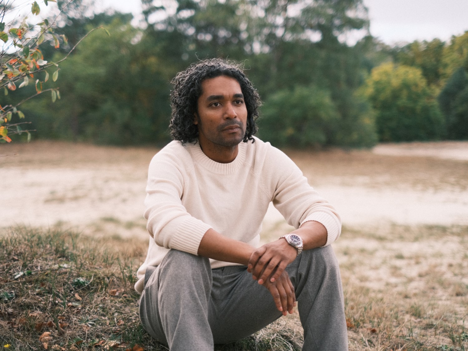 Basgitarist Ron Charles portret foto